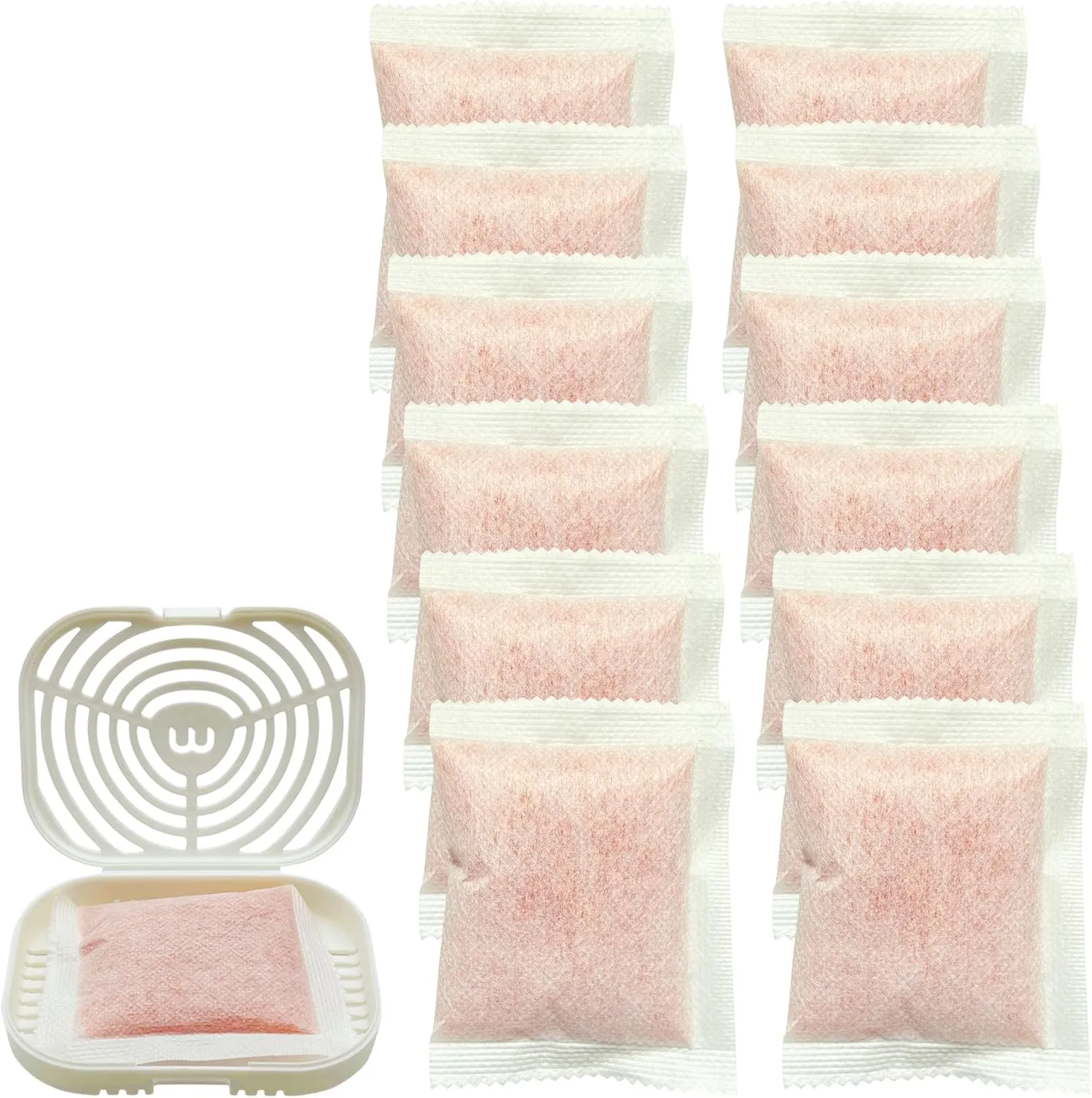 12 Pack Eliminates Litter Box Odors for Whisker OdorTrap Pod, Odor Removing Refills Compatible with Litter-Robot and Traditional Litter Boxes