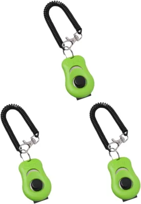 3 Pcs Pet Agility Training Tool Clicker Sound Trainer Dog Whistle Training Buttons for Pet