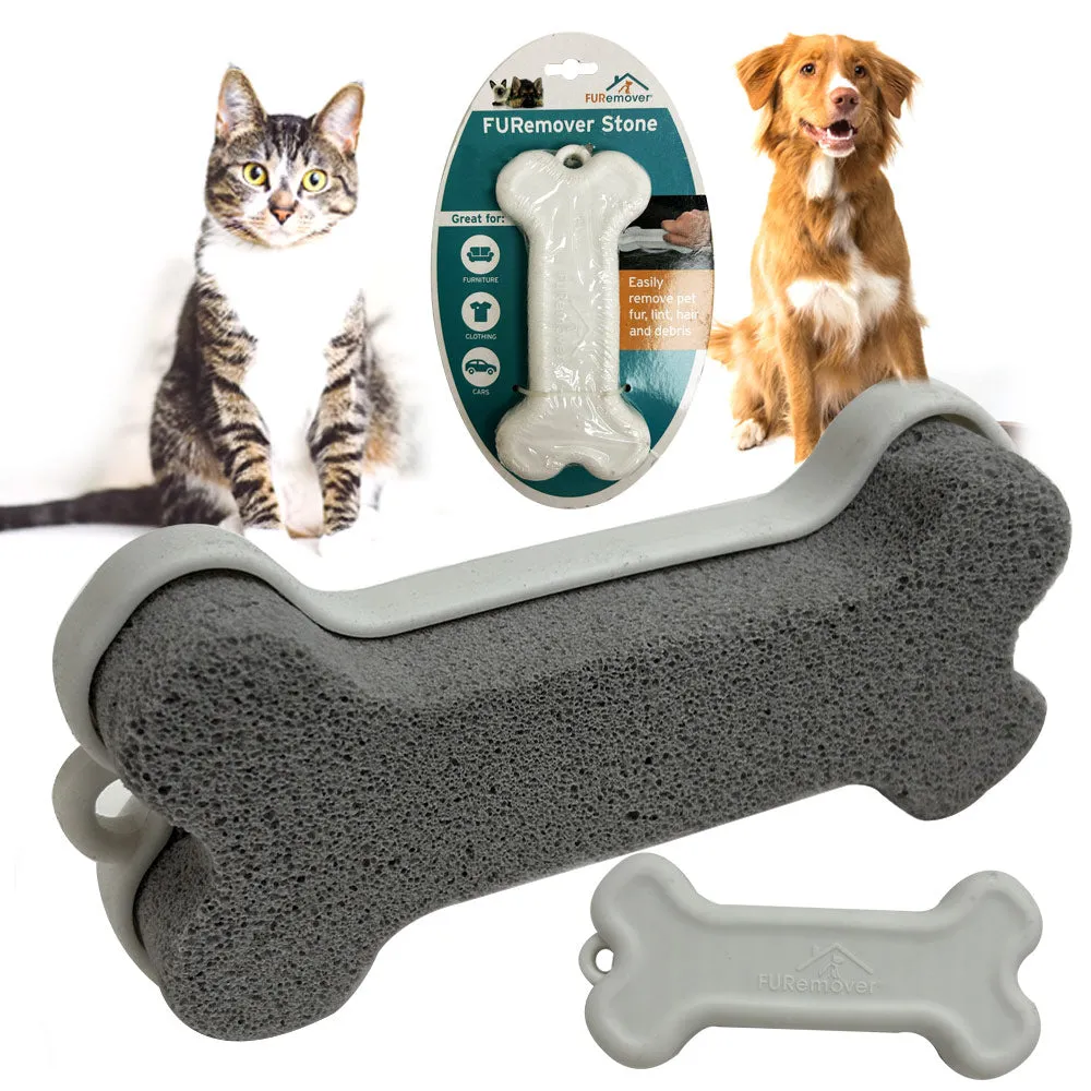 4 Pack Pet Dog Hair Remover Pumice STONE Sweeps Fur Lint Away Use Carpet Couches
