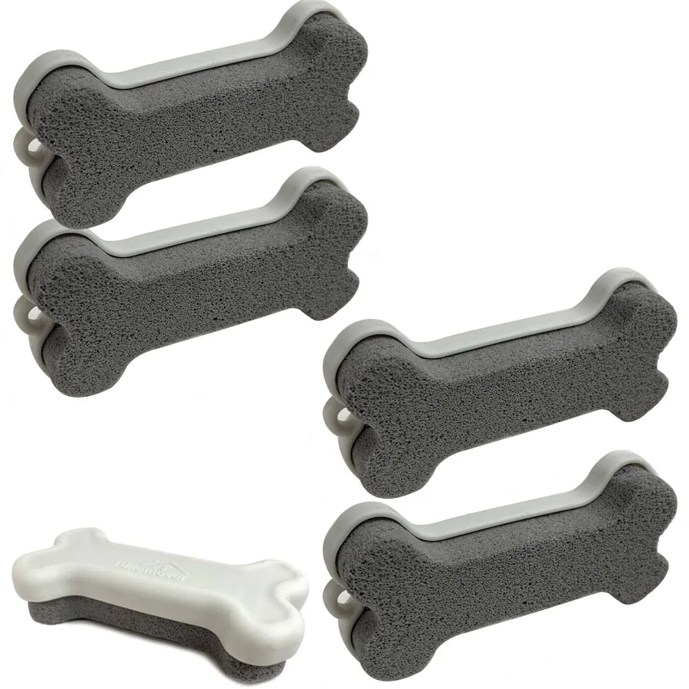 4 Pack Pet Dog Hair Remover Pumice STONE Sweeps Fur Lint Away Use Carpet Couches