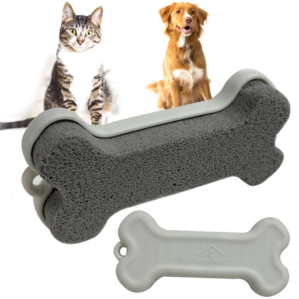4 Pack Pet Dog Hair Remover Pumice STONE Sweeps Fur Lint Away Use Carpet Couches