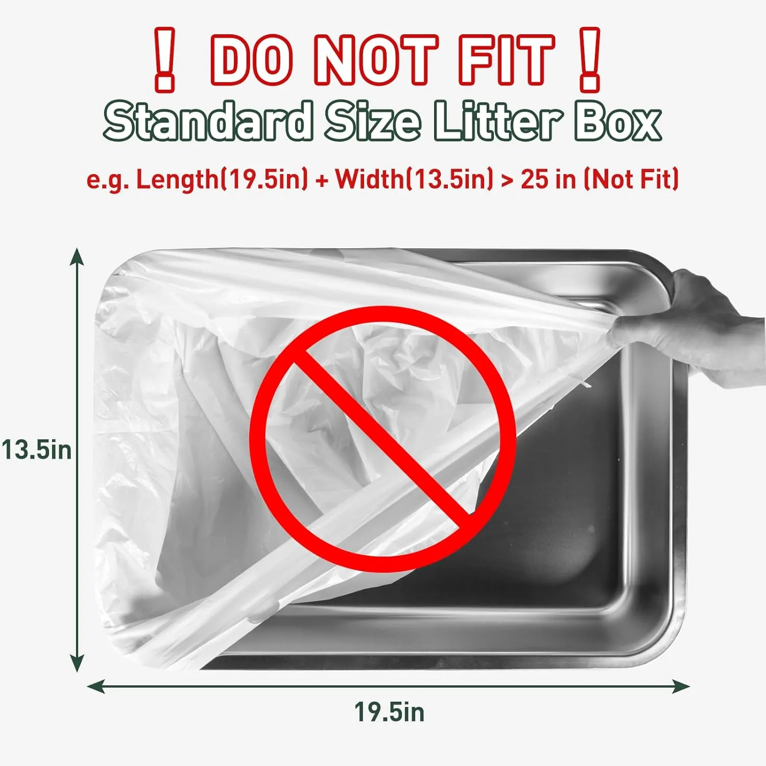 40 Count Cat Litter Box Liners for Automatic Cat Litter Box and Litter-Robot 4/3, Heavy-Duty, Extra Thick