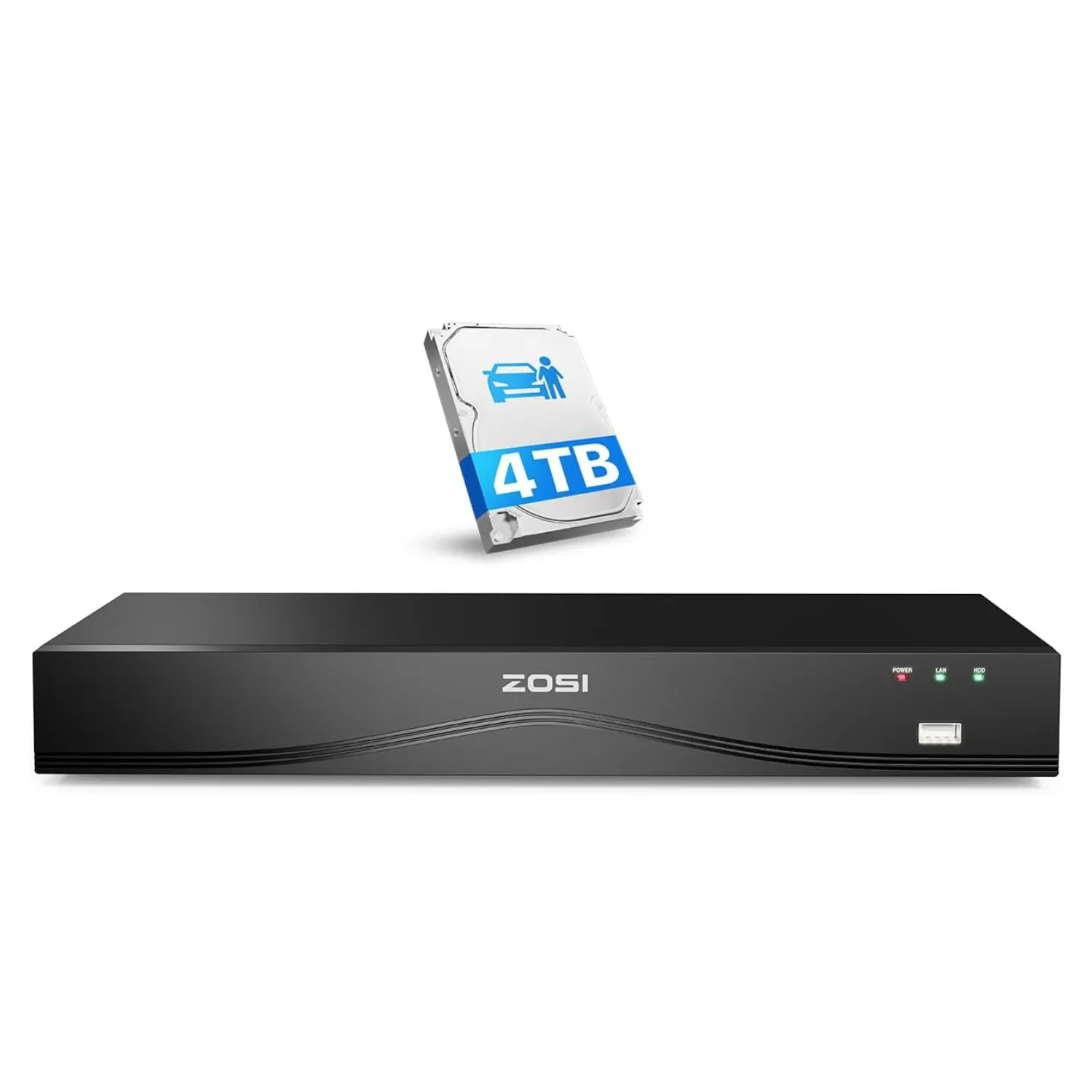 4K 16 Channel Network Video Recorder PoE NVR   Up to 12TB Hard Drive