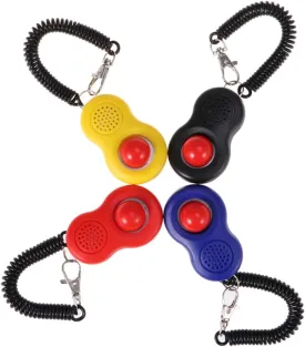 4pcs Pet Cat Dog Training Clicker Kit Puppy Clicker Training Tool Professional Dog Humane Design with Wrist Strap