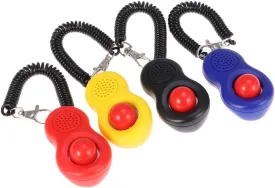 4pcs Pet Training Clicker Set Humane Design Clickers for Dogs and Cats Obedience Training Tool with Wrist Strap Professional Sound Easy to Use for Basic
