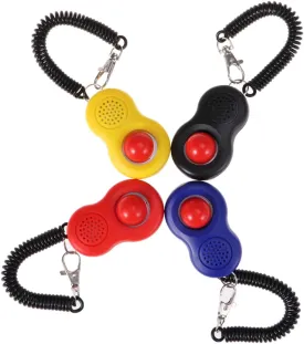 4pcs Pet Training Clicker Set with Wrist Strap Humane Design for Dog and Cat Obedience Training Clicker Tool for Correcting Bad Behavior Loud Sound for Pet Communication