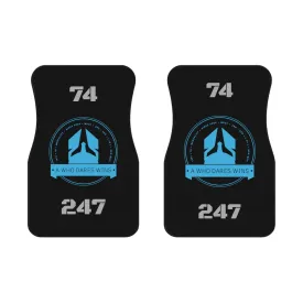 A1-Who Dares Wins 74 Always ready 24/7 Car Mats (2x Front)