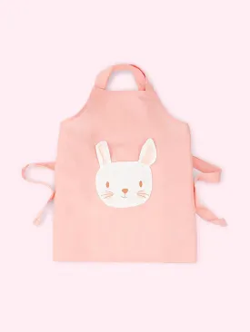 Apron with rabbit print