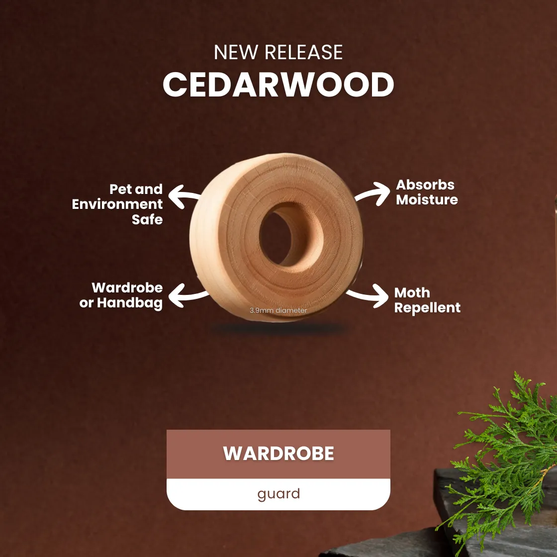 Aromatic Cedarwood Moisture Absorbent Ring