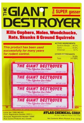 Atlas Chemical 00333 Giant Destroyer :CD4: QUANTITY: 12