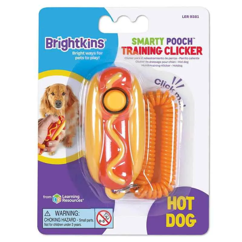 Brightkins Smarty Pooch Training Clicker-Hotdog