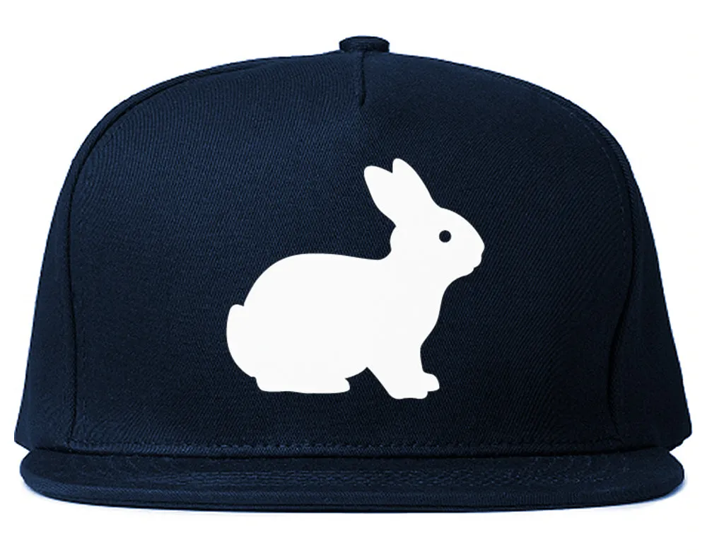 Bunny Rabbit Easter Chest Mens Snapback Hat