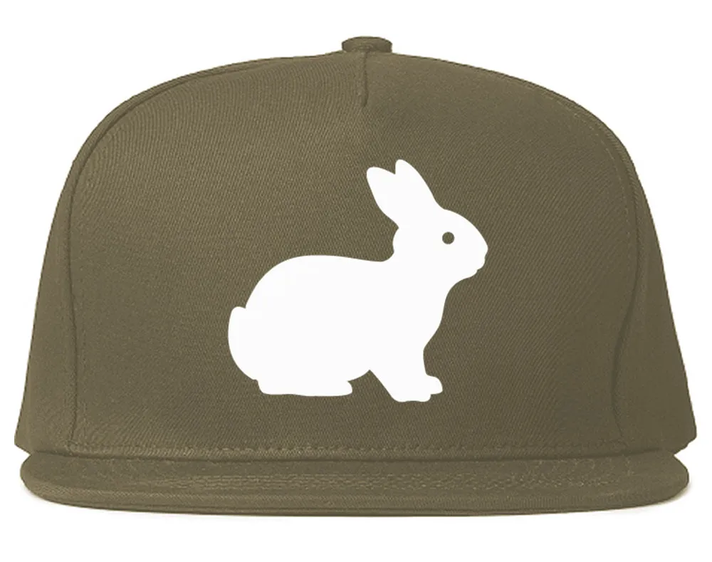 Bunny Rabbit Easter Chest Mens Snapback Hat