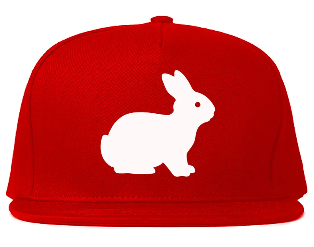Bunny Rabbit Easter Chest Mens Snapback Hat