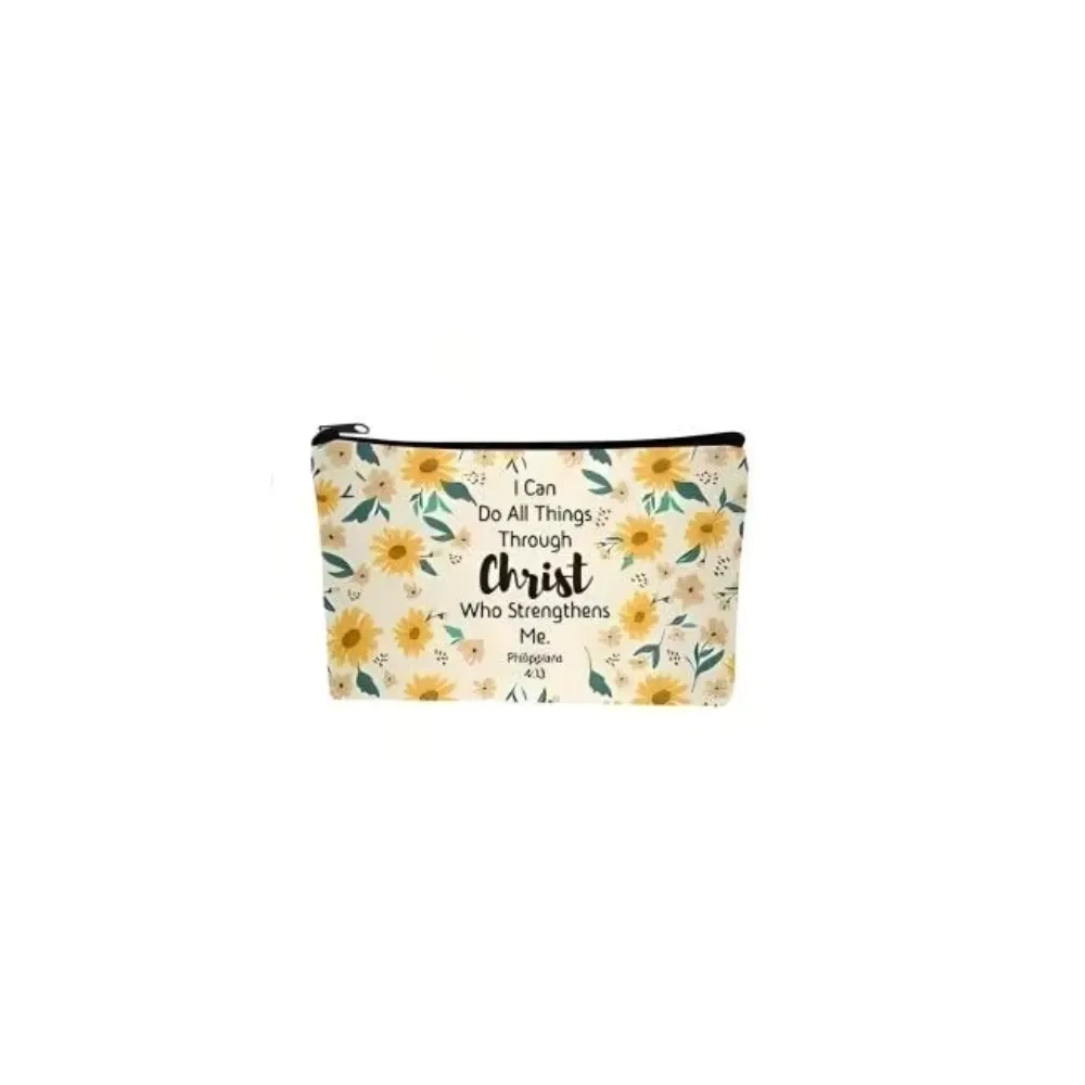 Christian inspirational Canvas Pouches