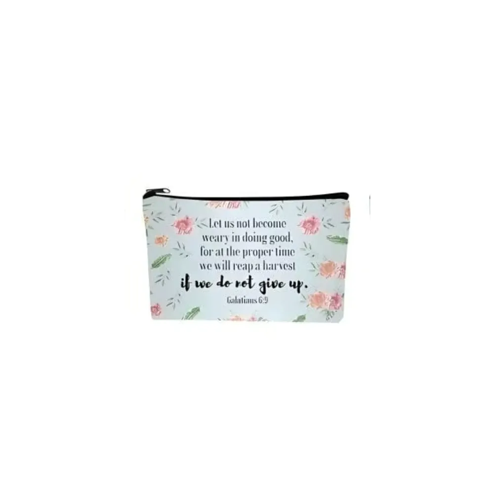 Christian inspirational Canvas Pouches
