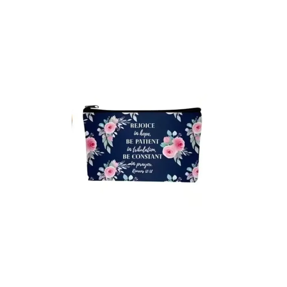 Christian inspirational Canvas Pouches