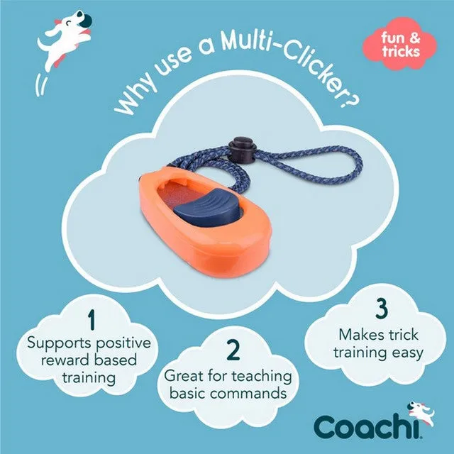 COA - Coachi Multi-Clicker - Navy with Orange Button