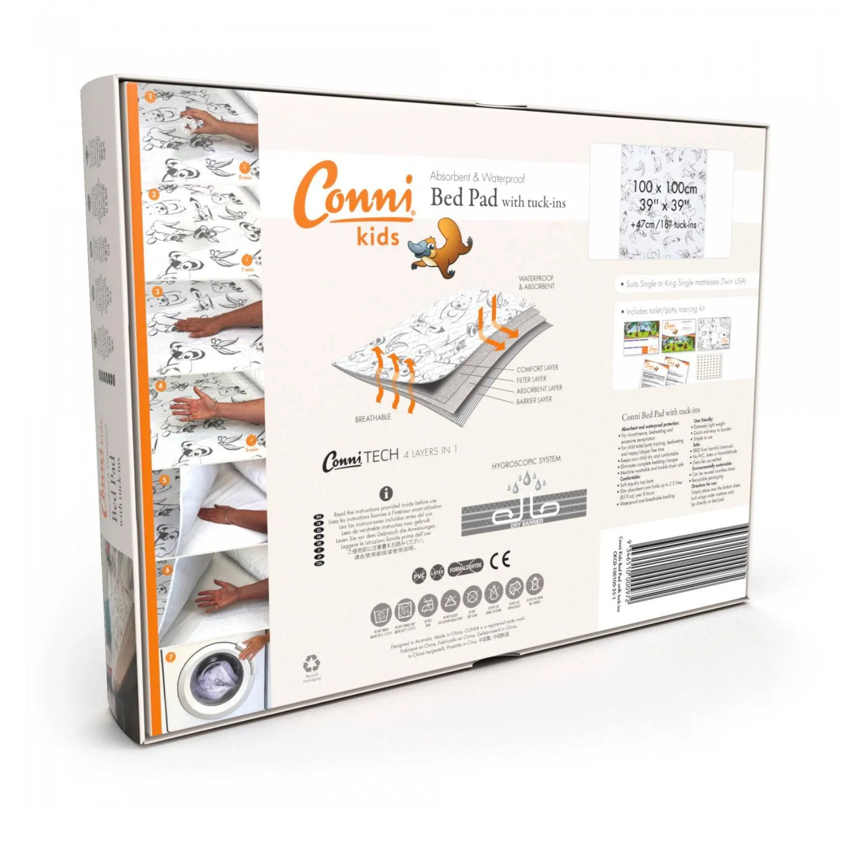 Conni Kids Bed Pad with Tuck In's (1)