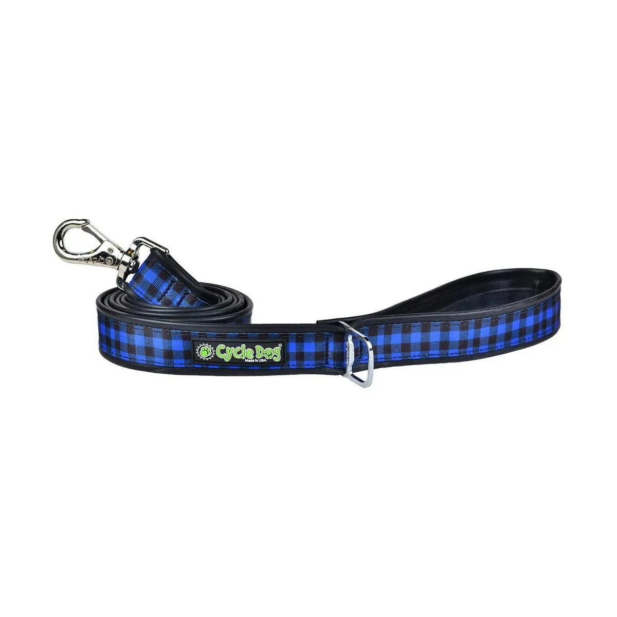 Cycle Dog Blue Plaid Dog Leash 6'