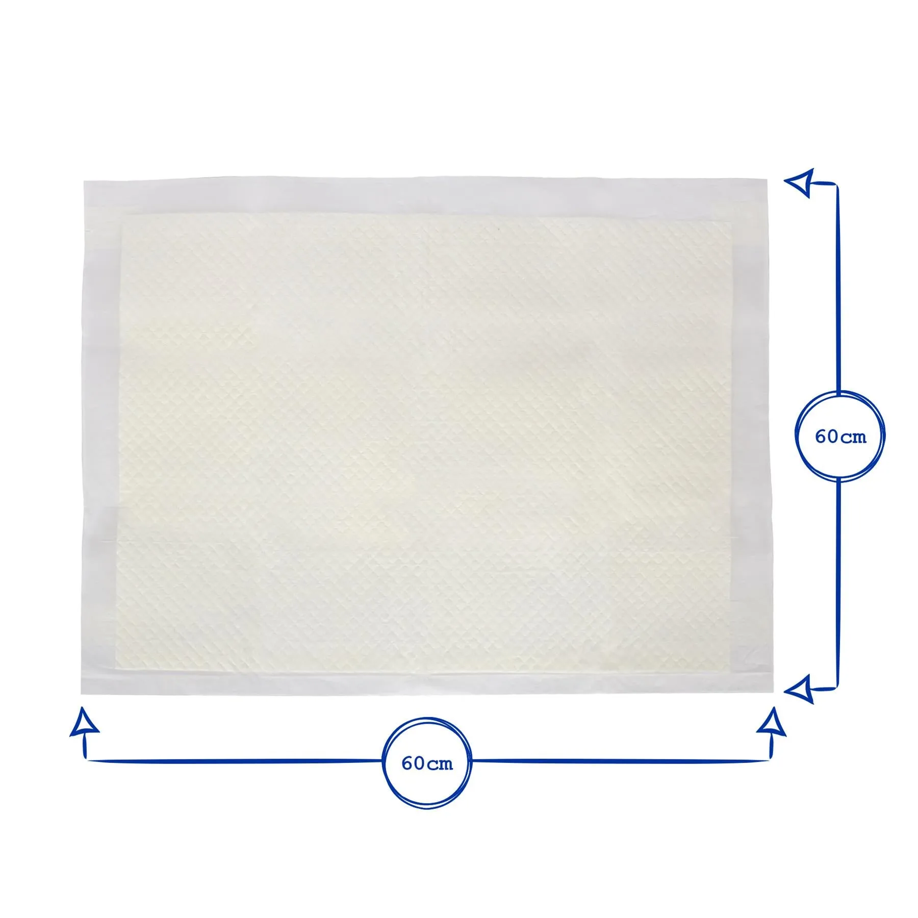 Disposable Puppy Training Pads - 60cm x 60cm - Pack of 25