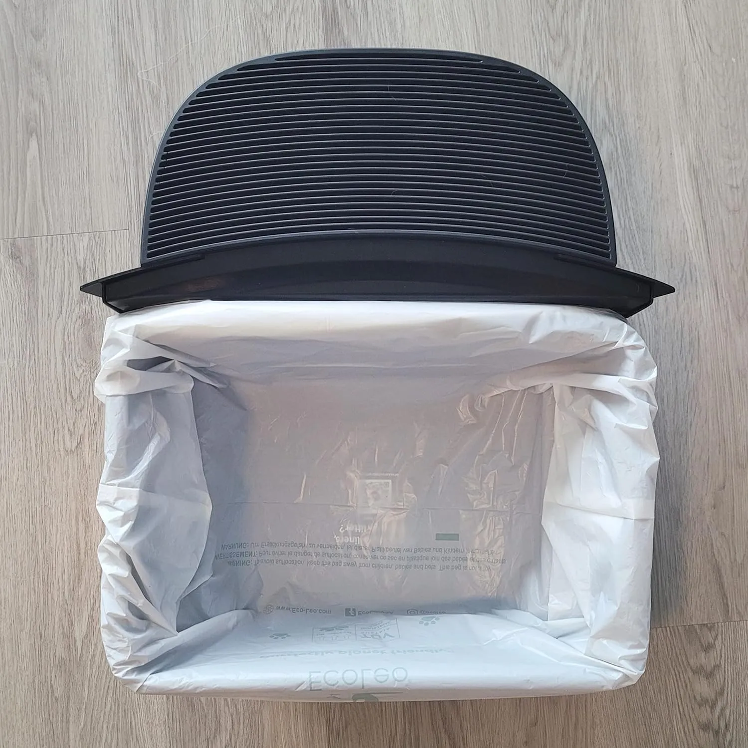 EcoLeo, Compatible with Litter-Robot 4 & 3, Compostable, Plant-based, Drawstring Liner Bags, Fits Leo's Loo Too & Catlink Automatic Litter Box Waste Drawer, Improved Thick