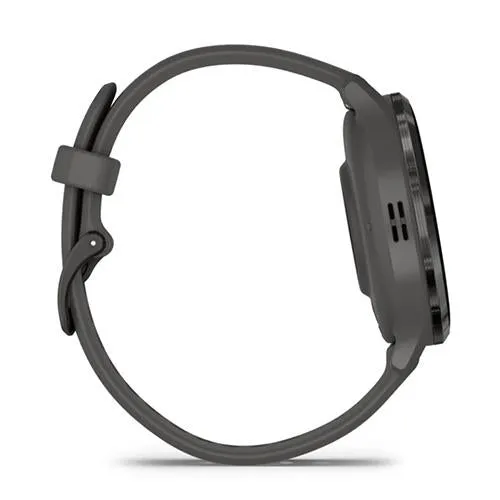 GARMIN Venu 3S Smartwatch Slate Stainless Steel Bezel with Pebble Gray Case