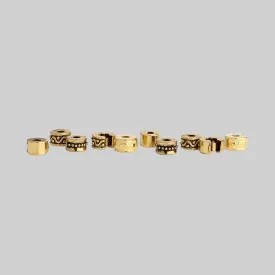 Gold Hair Bead Clickers - Mixed Pack