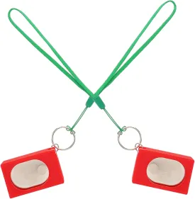 Happyyami 2Pcs Portable Pet Training Clickers Dog Training Tool for All Breeds Lightweight Safe Design for Clicker Training and Pet Communication
