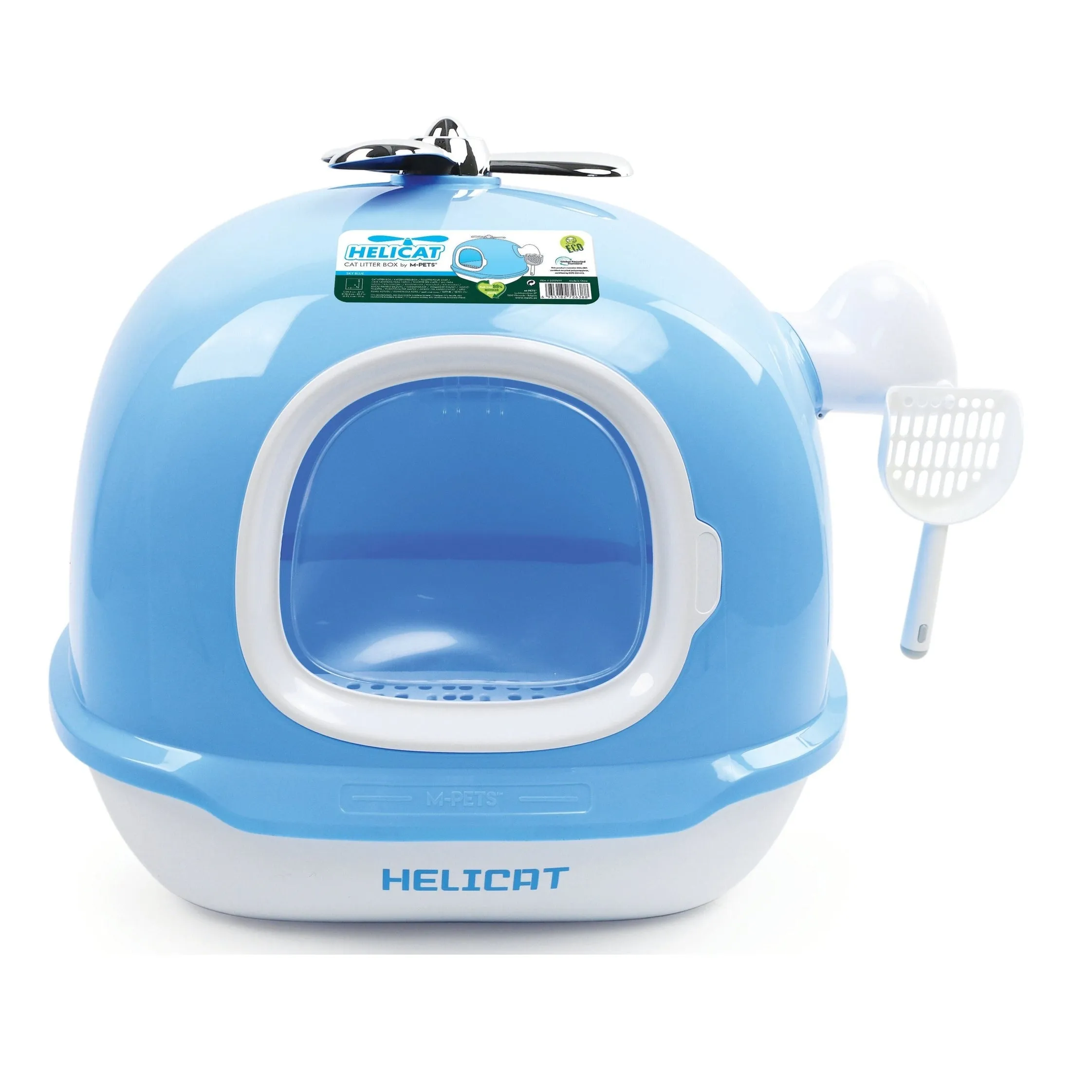 Helicat Cat Litter Box Blue