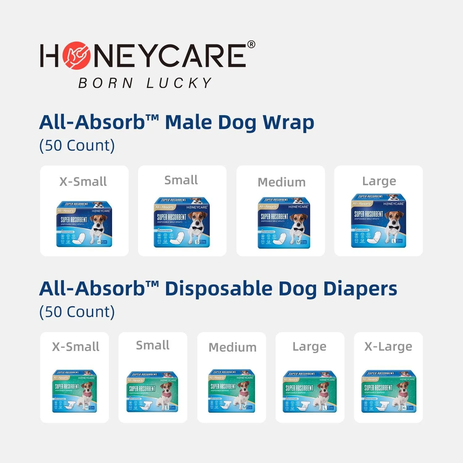 HONEY CARE All-Absorb Dog/Puppy Potty Training Pads, 5-Layer Leak-Proof Jumbo-Size Absorb Eliminating Urine Odor Pet Pee Pad (Magic Funnel, XL 28x34 inch, 40ct)