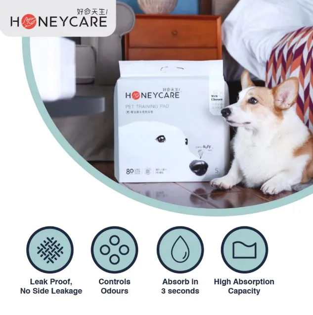 Honeycare Dog and Puppy Training Pads, Leak-proof 5-Layer