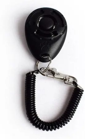Jowxsx Black Dog Training Clicker with Wrist Strap Resistant Lightweight Pet Training Clicker for Cats Puppy Birds Horses Perfect for Behavioral Training Training Clickers