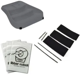 Litter-Robot III Accessories Bundle: Liners   Filters   Ramp (Grey)