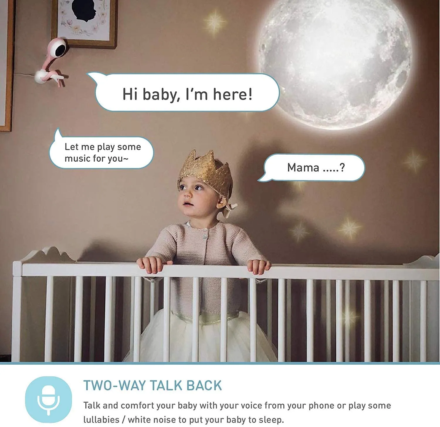 LOLLIPOP HD WiFi Video Baby Monitor - Accessories SET Exchangeable Outer 30cm - Cotton Candy