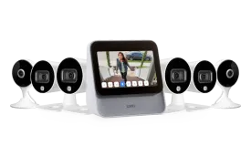 Lorex Smart Home Security Center with Four 1080p Outdoor and Two 2K Indoor Wi-Fi Security Cameras