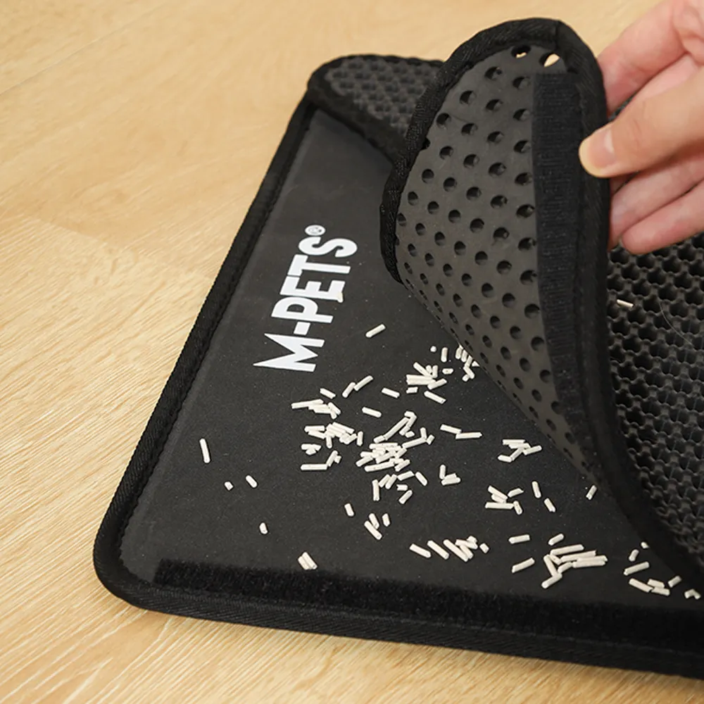 M-PETS Duplex Black Cat Litter Mat
