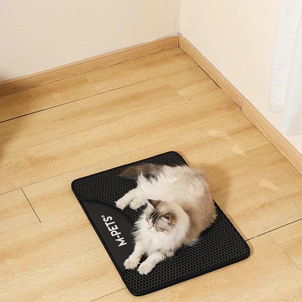 M-PETS Duplex Black Cat Litter Mat