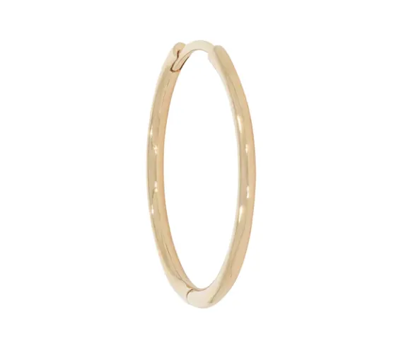 Metier 9ct Large Round Clicker Hoop (Single)