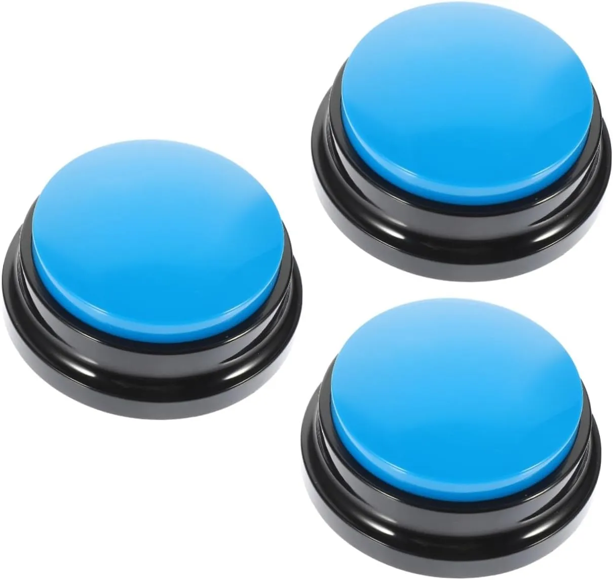 NOLITOY 3pcs Plastic Dog Voice Recording Dog Training Clickers Talking Button Puppy Toy