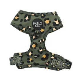 Pablo & Co. Boutique Khaki Leopard Adjustable Dog Harness