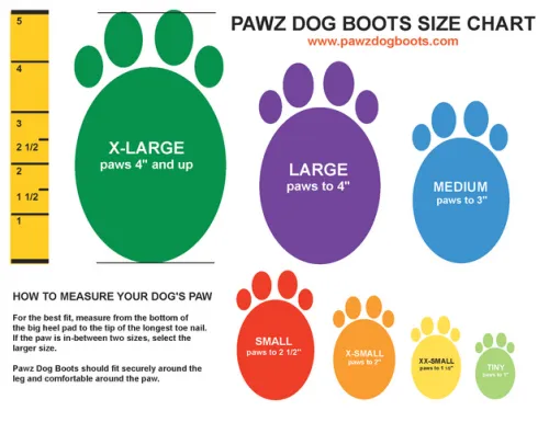 Pawz Black Dog Boots