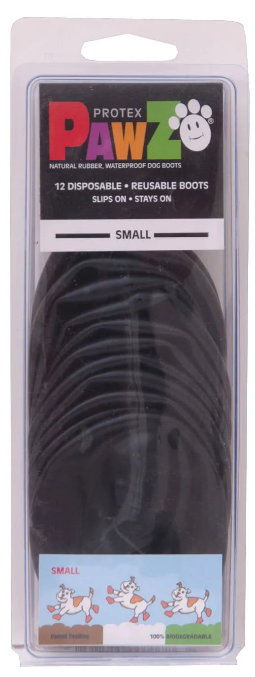 PawZ Dog Boots, Black, 12 pk