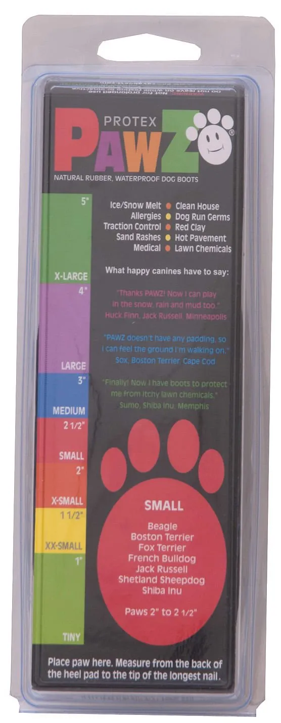 PawZ Dog Boots, Black, 12 pk