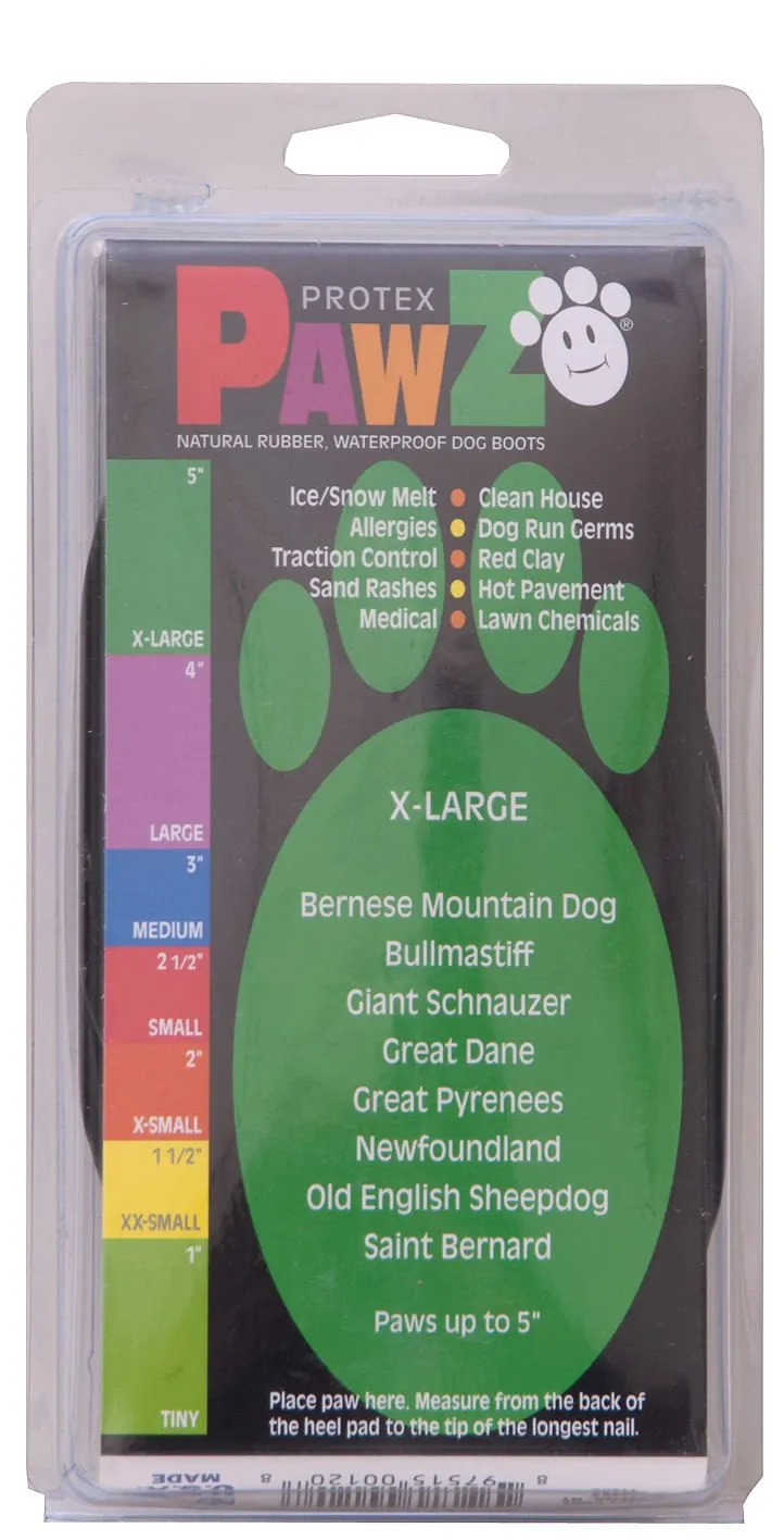 PawZ Dog Boots, Black, 12 pk