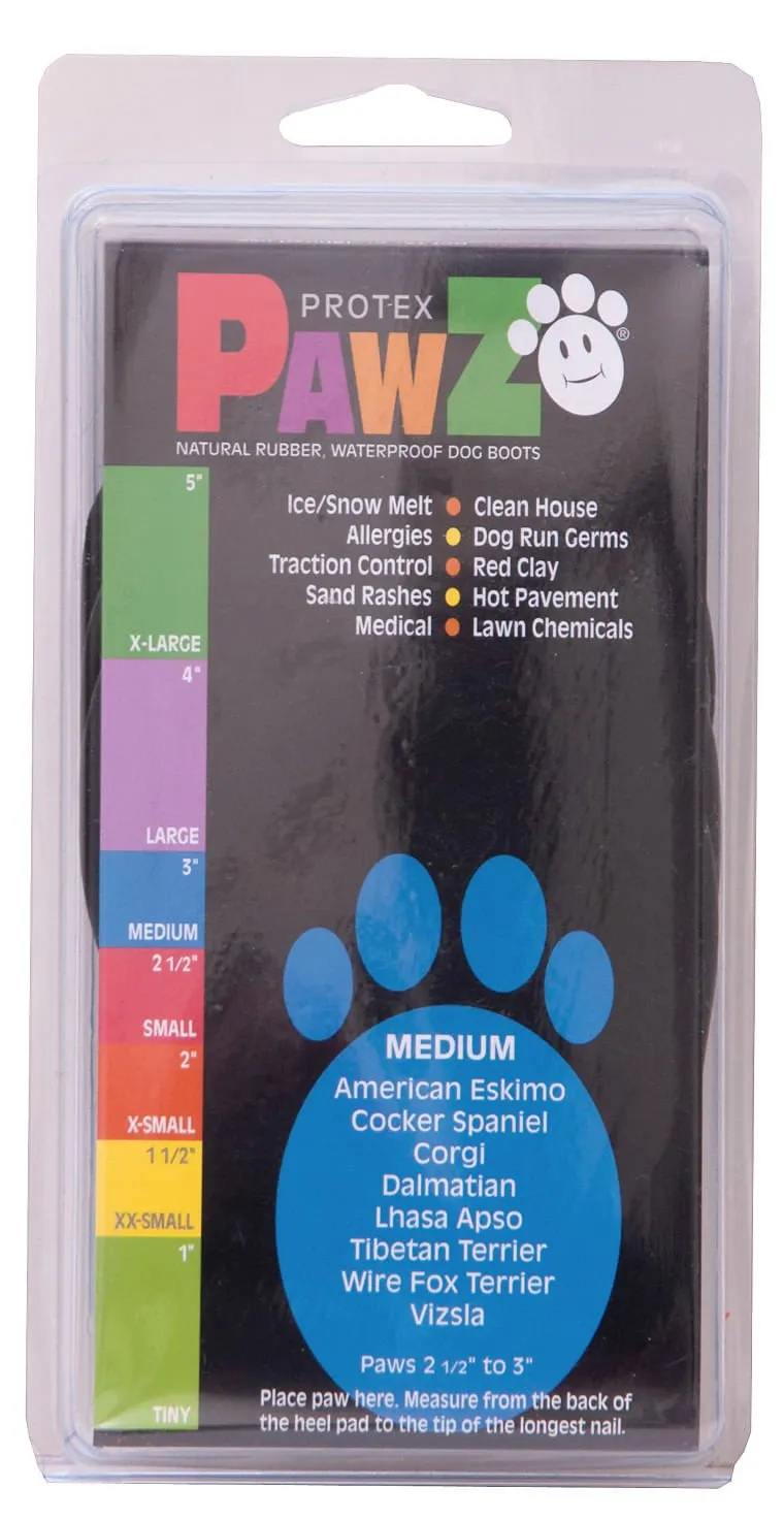 PawZ Dog Boots, Black, 12 pk