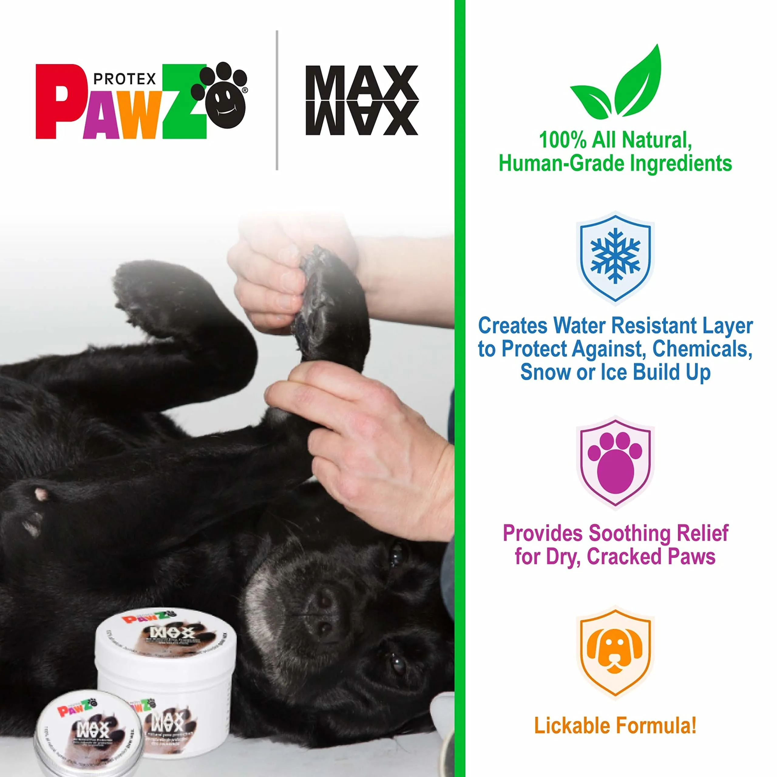 Pawz Max Wax Natural Paw Protection Rubbing Gel for Cats and Dogs - 200G