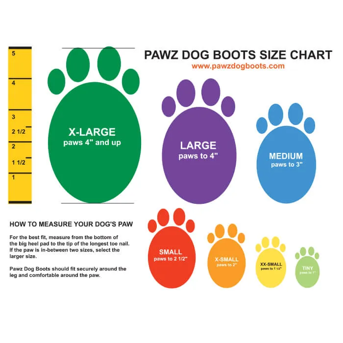 PawZ - Rubber Dog Boots (Black)