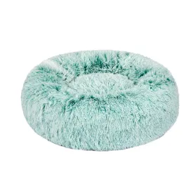 Pet Bed Dog Cat Soft Warm Kennel Round Calming Nest Cave - Teal XXL