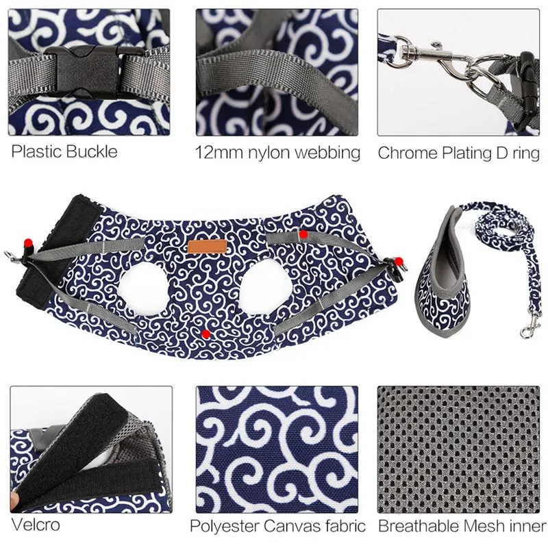 Pet Cat Vest Outdoor Travel Harness Leash Protect your Fur Babies